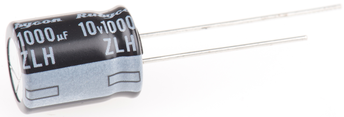 Rubycon 1000 μF Capacitor 10V dc, Radial, Through Hole - 10ZLH1000MEFC10X12.5