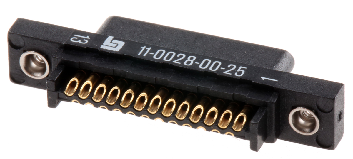 binder 910 25 Way Straight 1.27 mm Pitch Through Hole D-Sub Connector Female