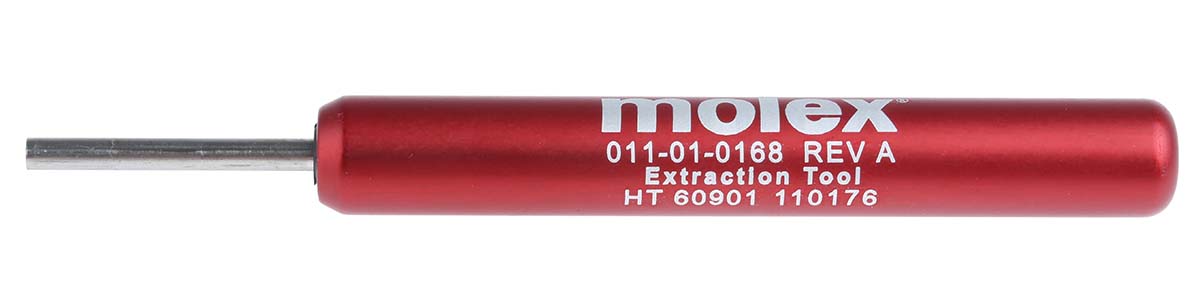 11-01-0168 Molex Insertion & Extraction Tool, HANDTOOL Series, Extraction & Insertion Tool Contact, Contact size 2.13 mm