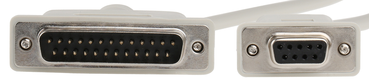 11014618-50 Roline Male D-Sub 25-Pin, D-Sub 9-Pin to Female Female RS232 Serial Cable, 1.8 m Polyvinyl Chloride