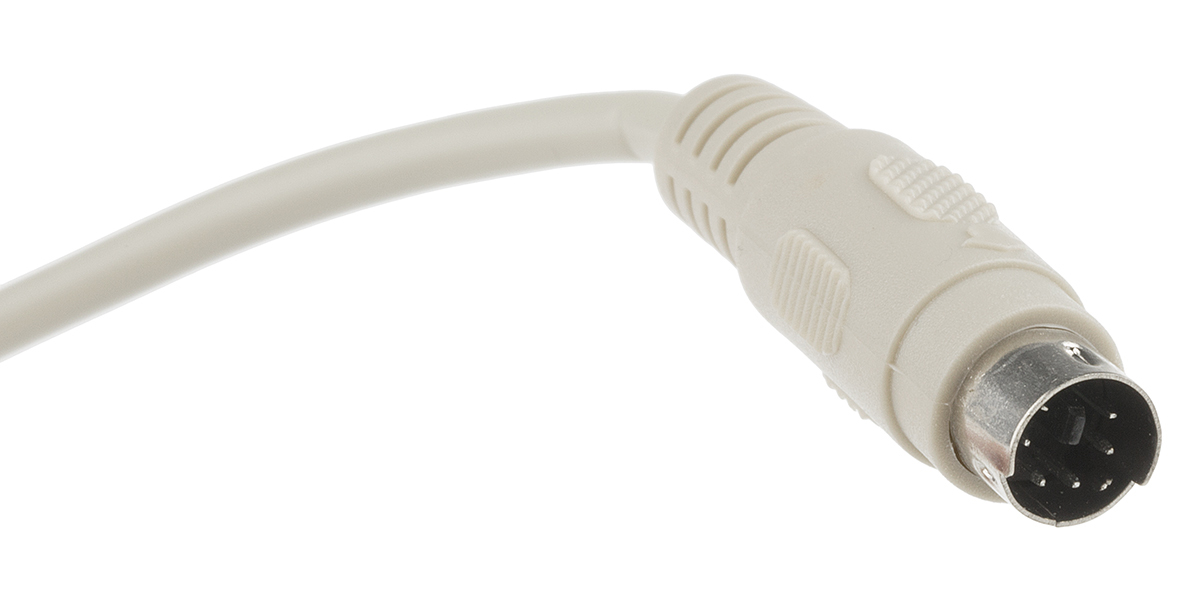11015818-50 Roline, PS/2 Cable Grey Polyvinyl Chloride 1.8 m