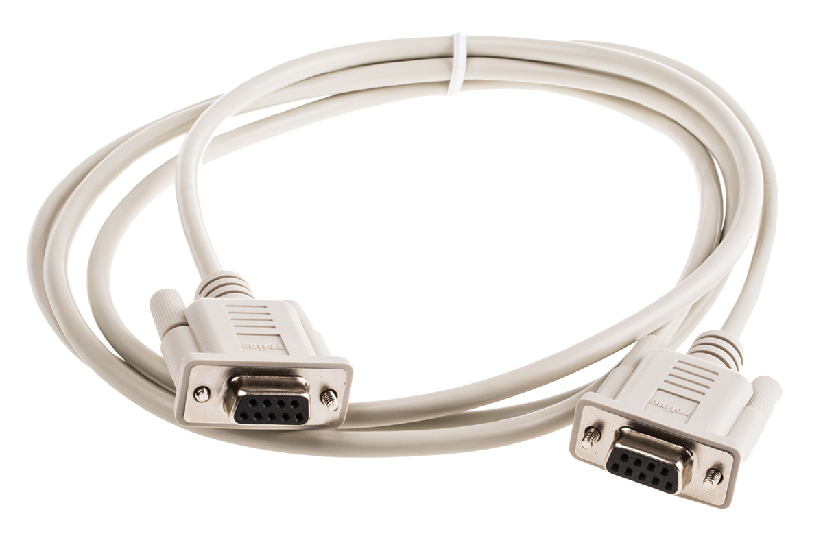 Roline Female DB9 to Female DB9 Serial Cable, 1.8 m Polyvinyl Chloride