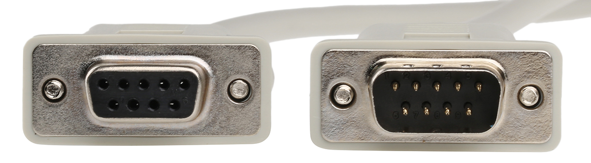 11016218-50 Roline Male D-Sub 9-Pin to Female DB9 Serial Cable, 1.8 m Polyvinyl Chloride, SUB-D Series