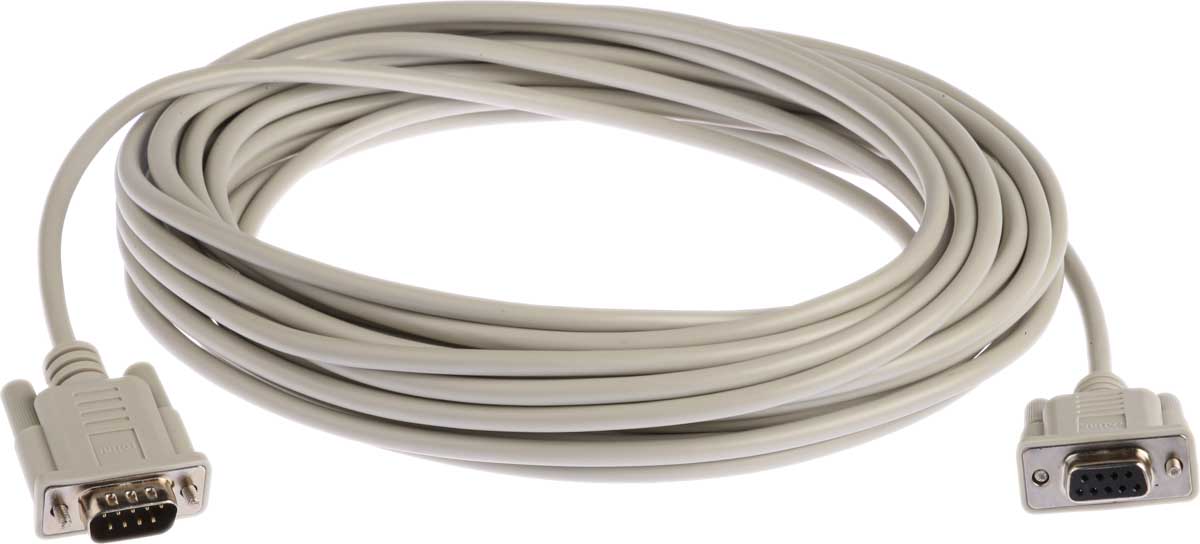 11016290-25 Roline Male D-Sub 9-Pin to Female DB9 Serial Cable, 10 m Polyvinyl Chloride