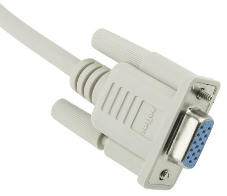 Roline Female VGA to Male VGA Cable, 1.8 m Grey