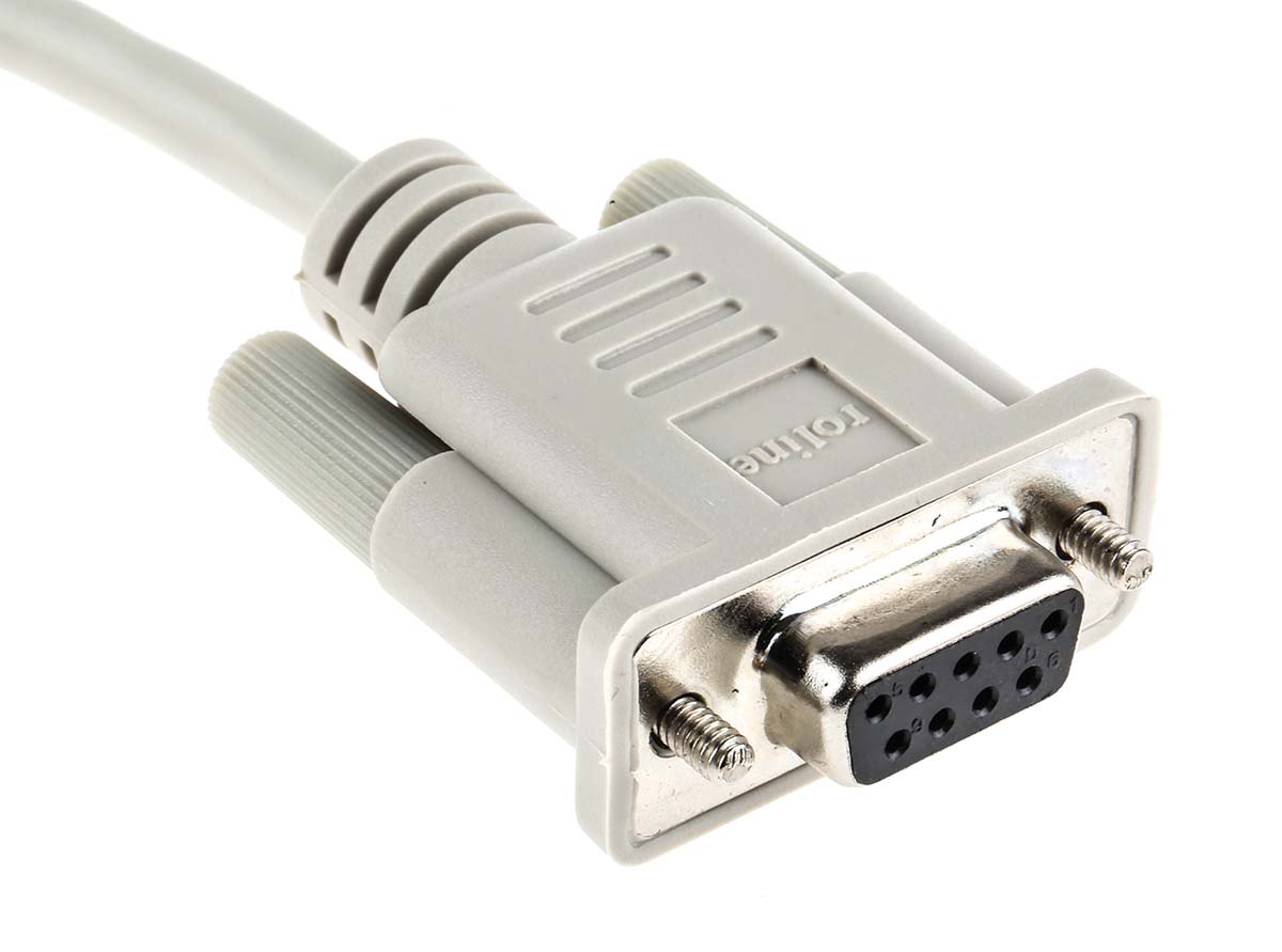 11019030-50 Roline Female D-Sub 9-Pin to Female Female DB9 Serial Cable, 3 m Polyvinyl Chloride