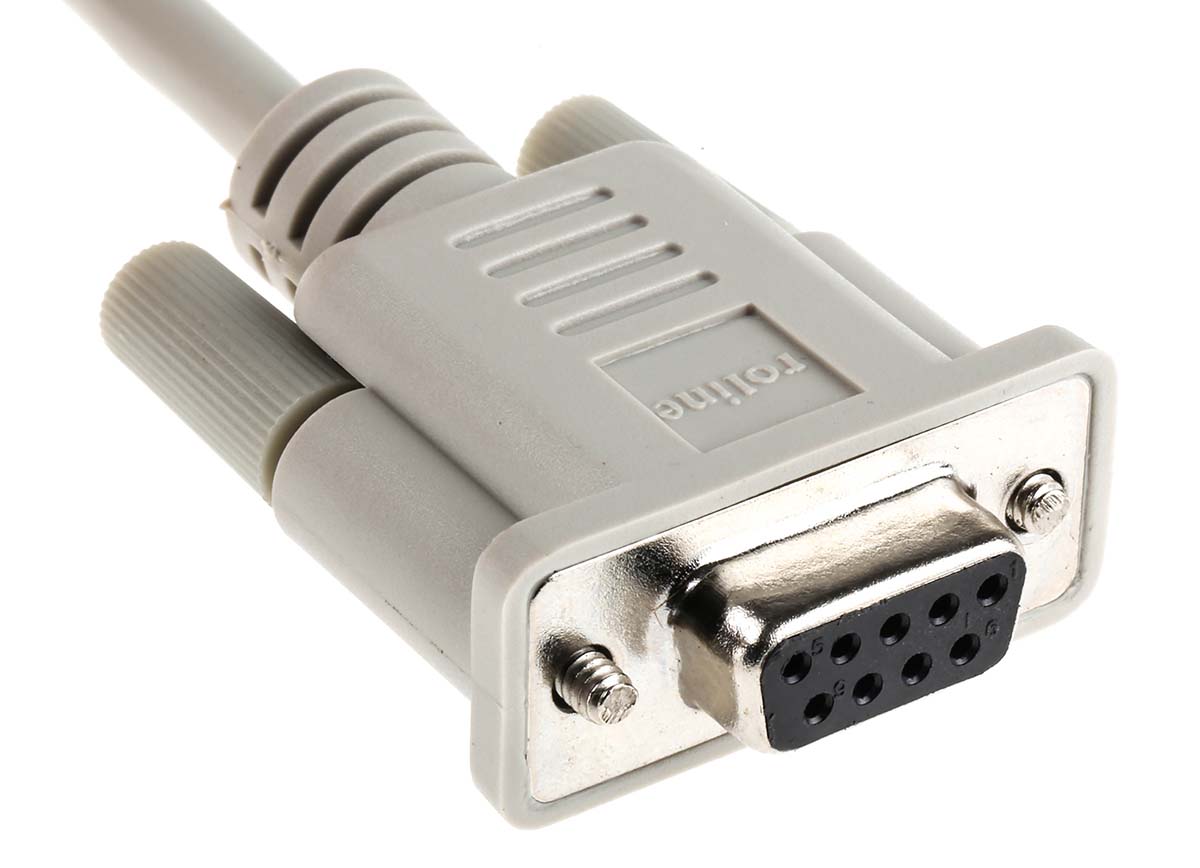 11019030-50 Roline Female D-Sub 9-Pin to Female Female DB9 Serial Cable, 3 m Polyvinyl Chloride