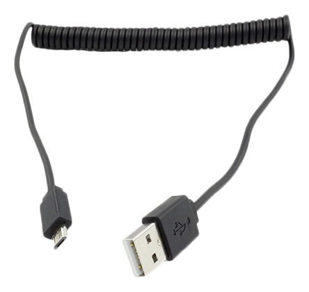 Roline USB Cable, Male USB Type A to Male, USB 2.0 Micro USB Type B, Black, 1 m