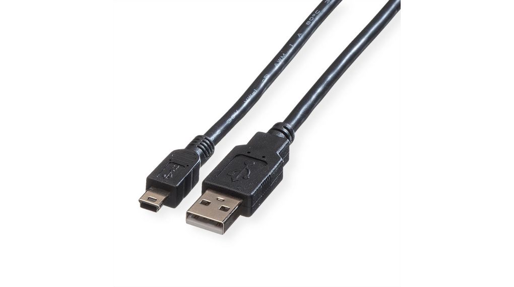 Roline USB Cable USB to, USB 2.0 USB, Black, 1.8 m