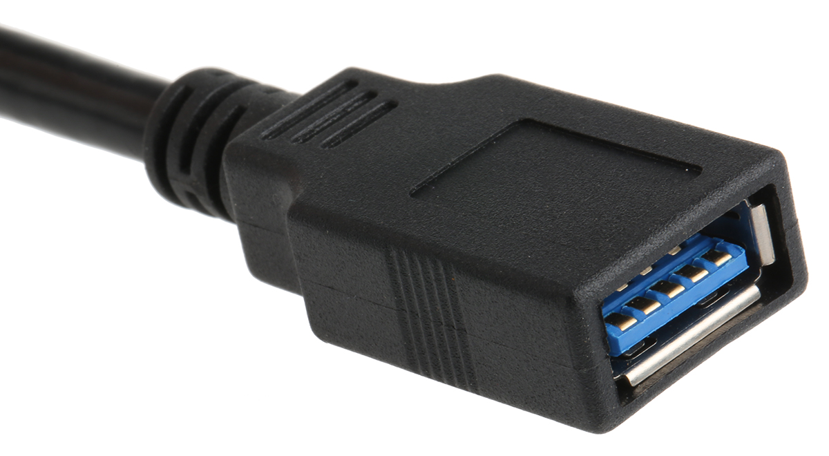 11028978-50 Roline  USB 3.0, Male USB Type A to Female USB Type A, Black, 1.8 m