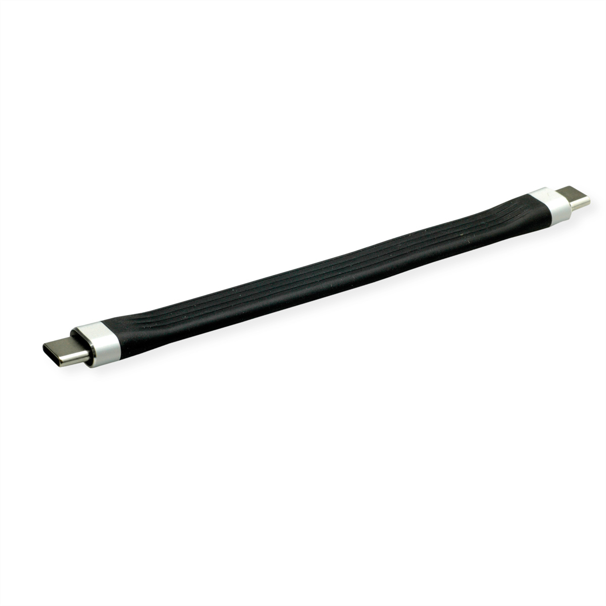 Roline USB Cable, Male USB Type C to Male, USB 3.2 USB Type C, Black, 110 mm