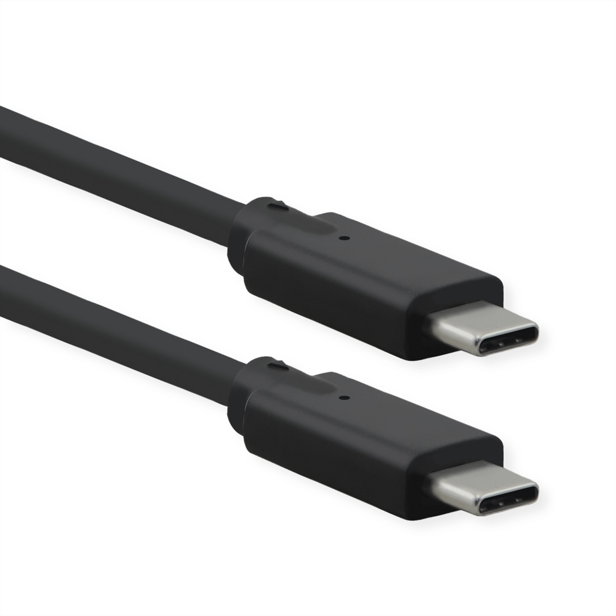 Roline USB Cable, Male USB Type C to Male, USB 3.2 USB Type C, Black, 1 m