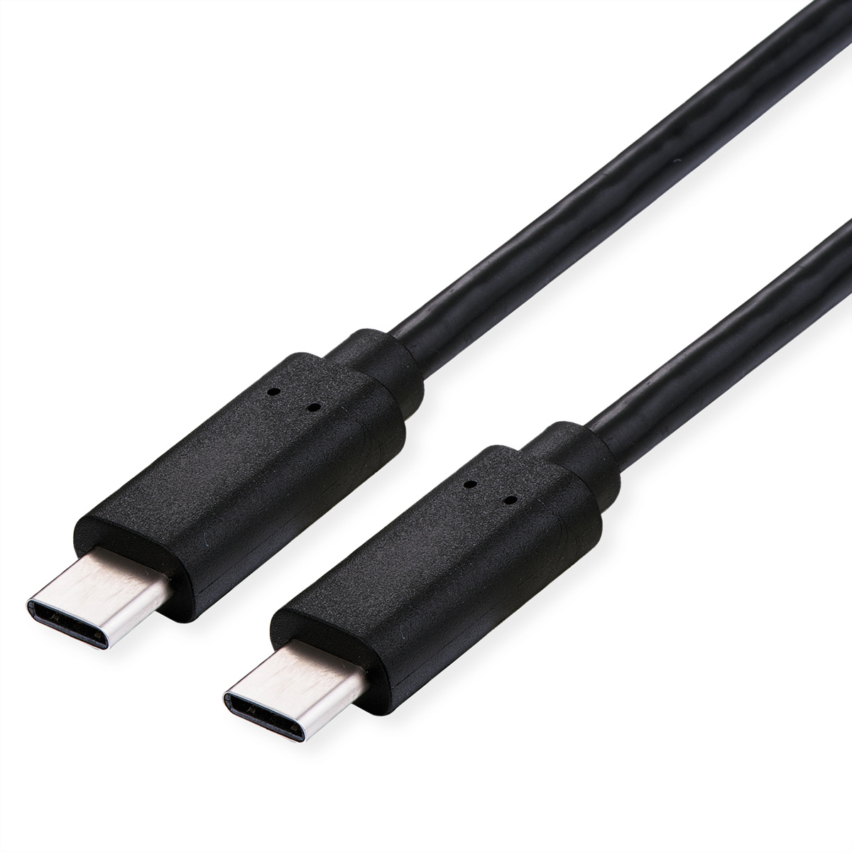 Roline USB Cable, Male USB Type C to Male, USB 4.0 USB Type C, Black, 1 m