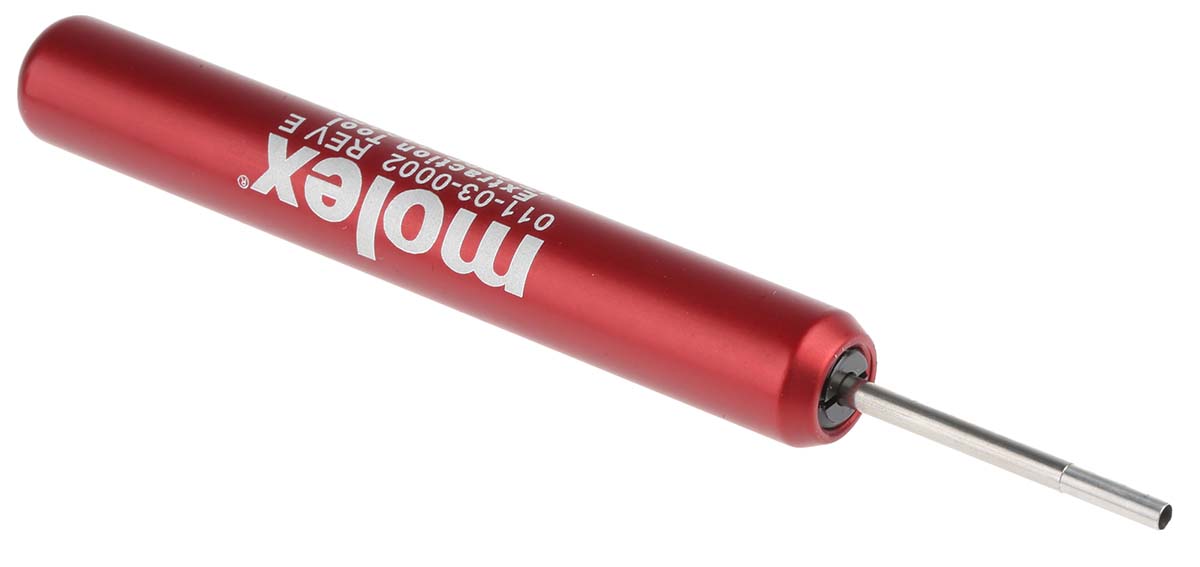 Molex Crimp Extraction Tool, T0201 Series, Crimp Contact, Extraction Tool Contact, Contact size 24/18 AWG