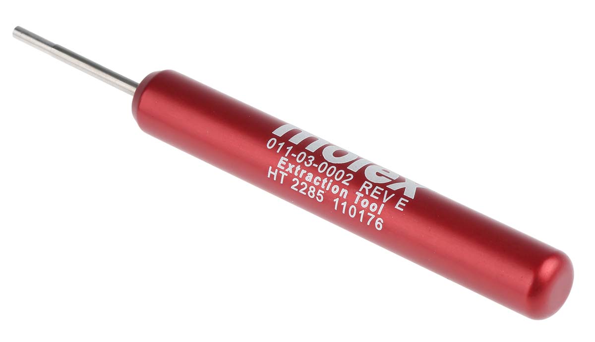 11-03-0002 Molex Crimp Extraction Tool, T0201 Series, Crimp Contact, Extraction Tool Contact, Contact size 24/18 AWG