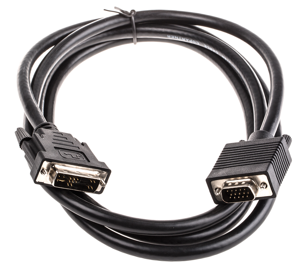 Roline, Male DVI-D to Male HD15 Adapter DVI Cable, 5 m