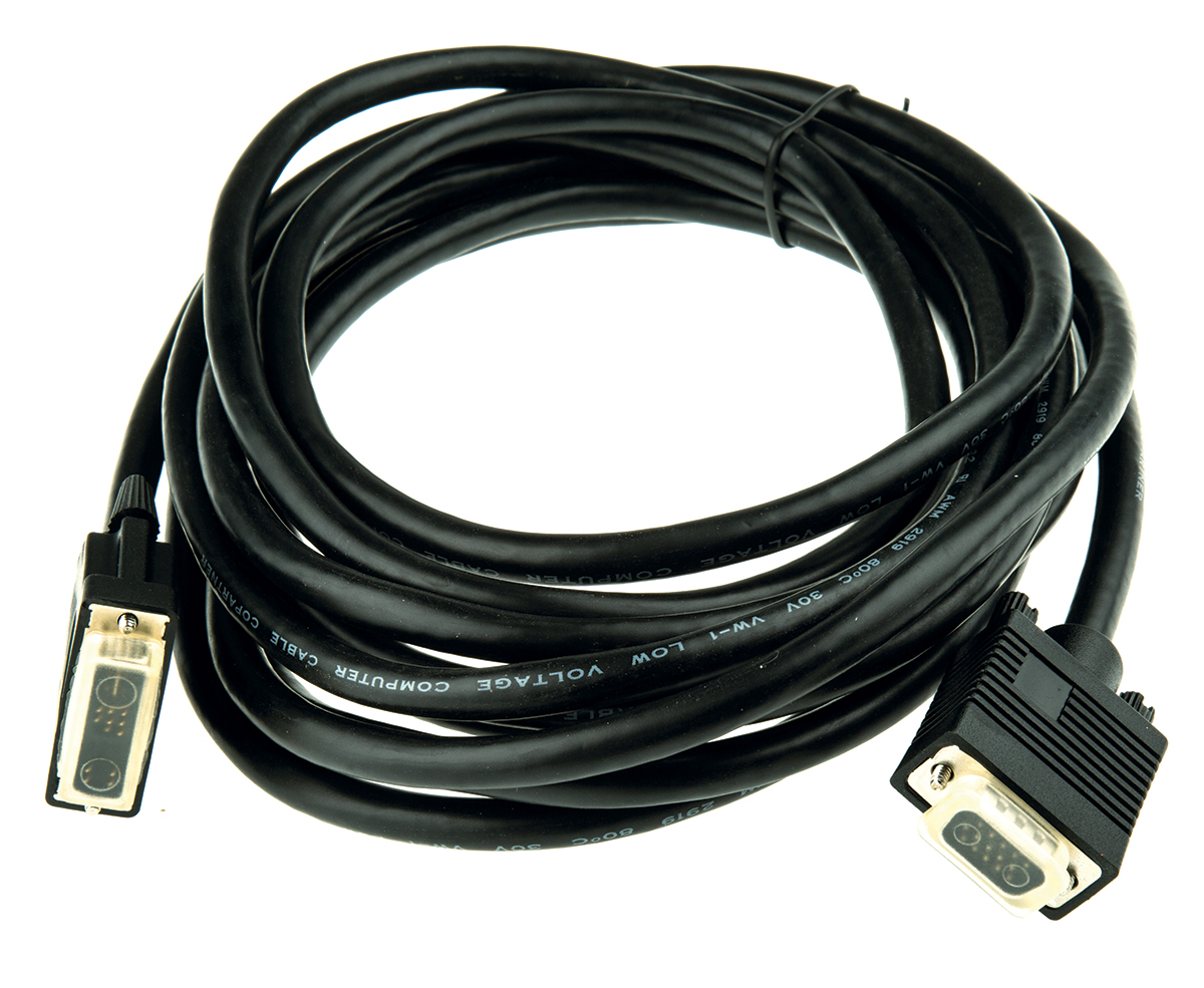 Roline, Male DVI-A, VGA to Male HD15 Adapter DVI Cable, 5 m