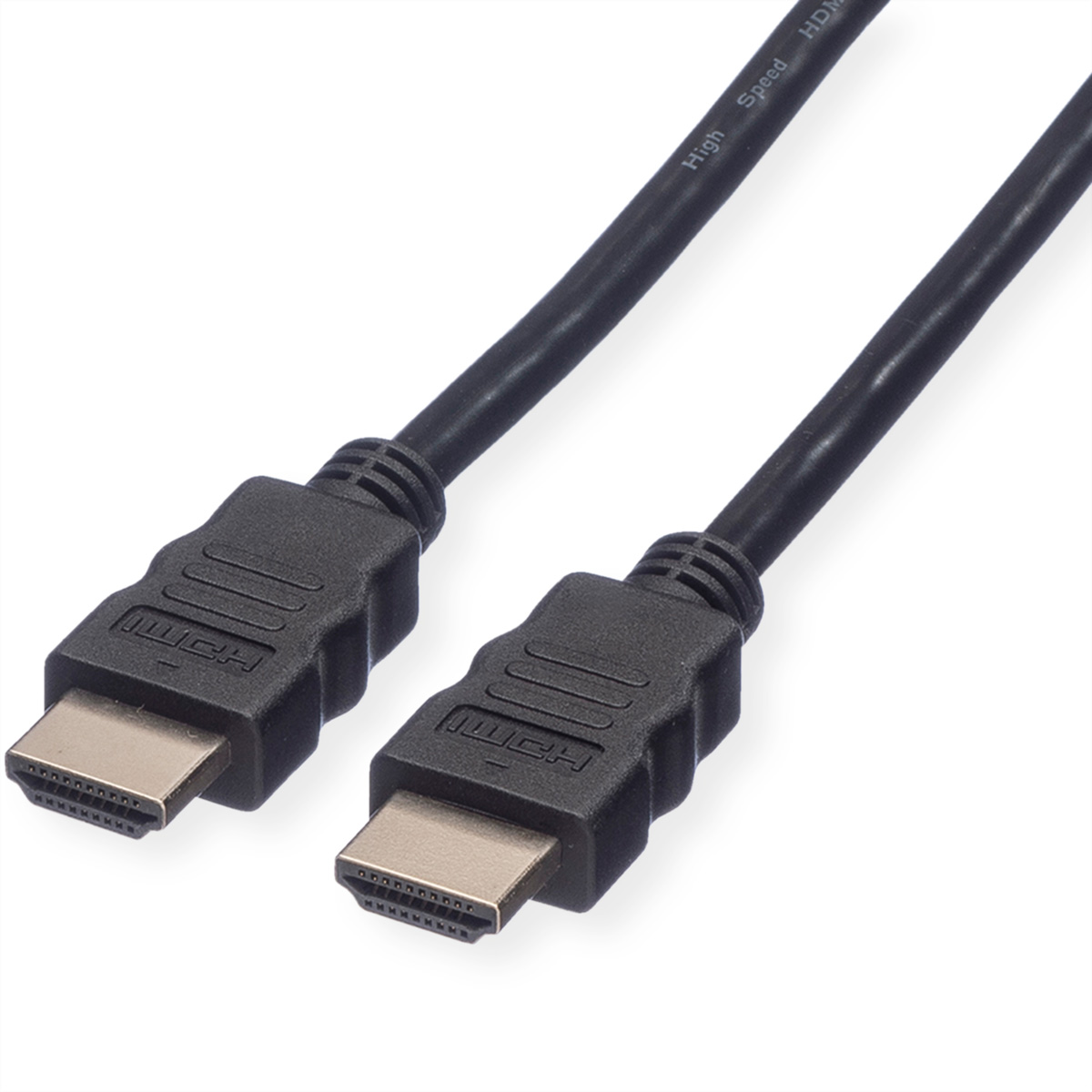 Roline, 1.5 m HDMI Cable, - Male HDMI to Male HDMI, HDMI High Speed, Black