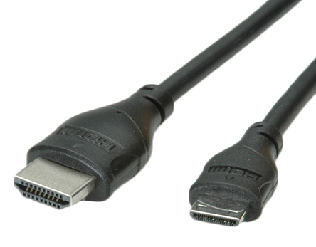 Roline, 80 cm HDMI Cable, - Male HDMI to Male HDMI, High Speed, Black