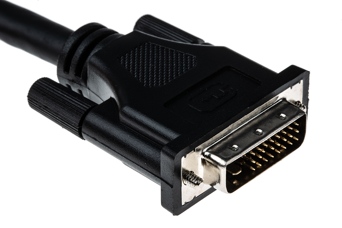 11045595-10 Roline, Male DVI-D Dual Link to Male DVI-D Cable, 10 m Black sheath Polyvinyl Chloride