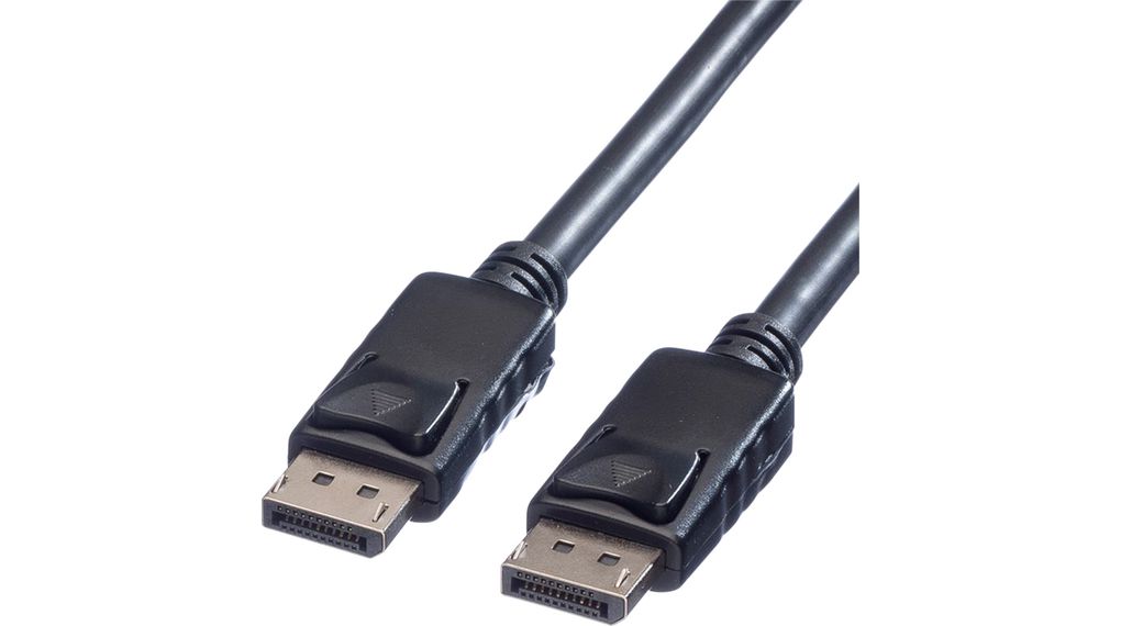 Roline Male DisplayPort to Male DisplayPort, Polyvinyl Chloride DisplayPort Cable, 7.5 m