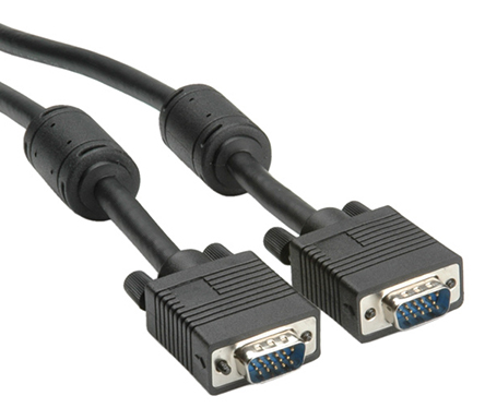 Roline Male VGA to Male VGA Cable, 10 m Black