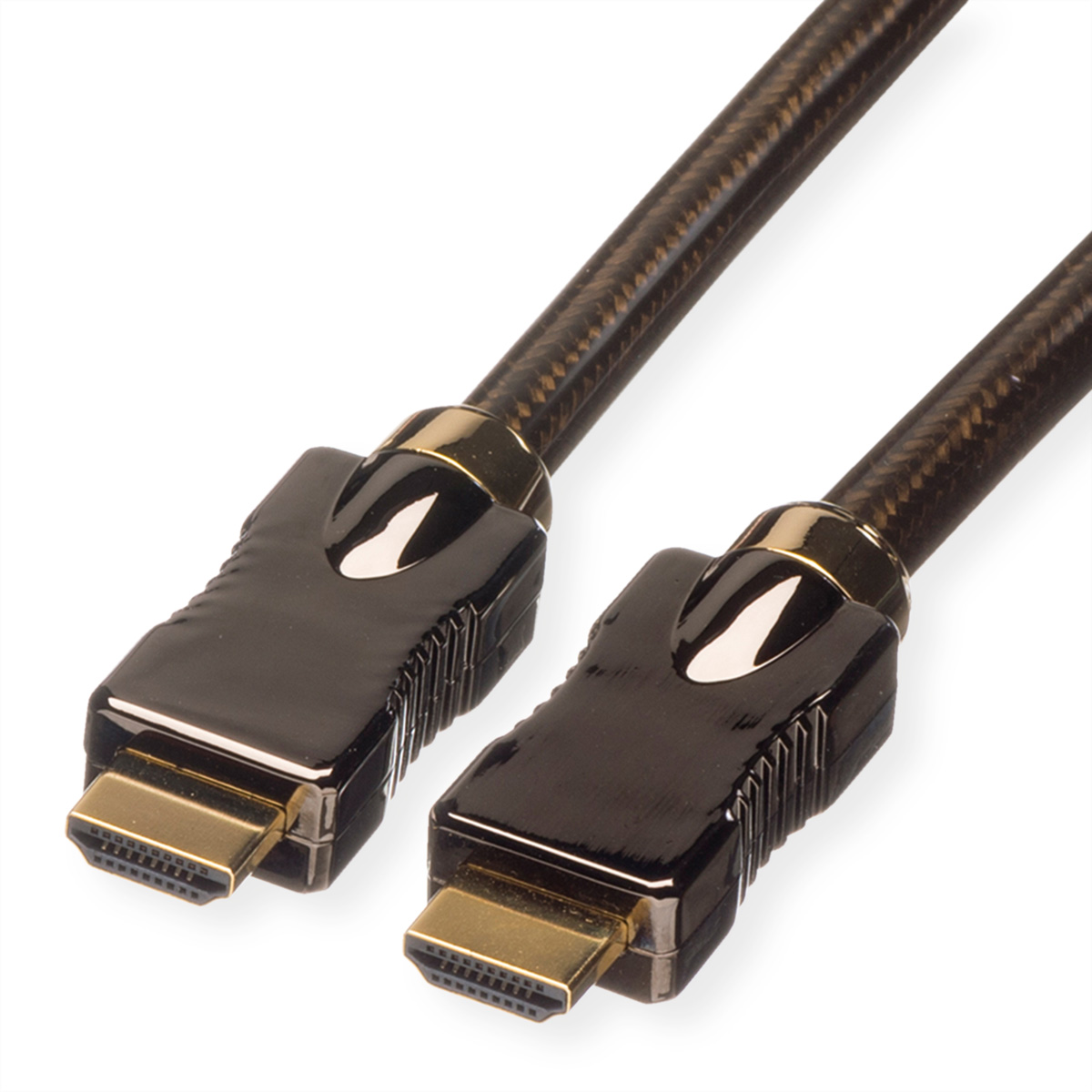 Roline, 1.5 m 3840 x 2160 HDMI Cable, - Male Plug to Male HDMI, Black
