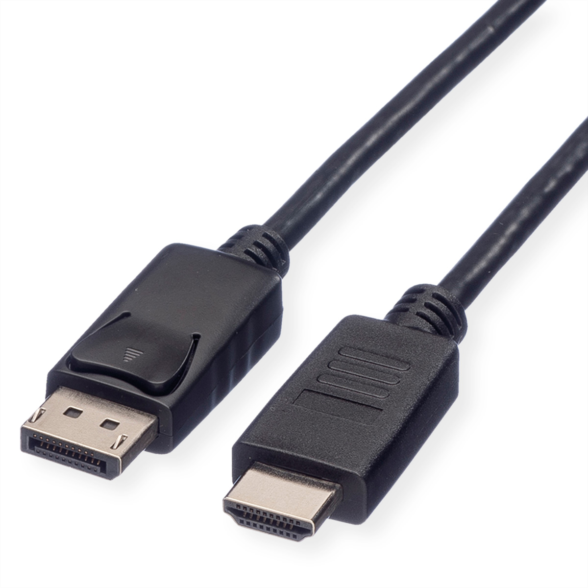 Roline Male DisplayPort to Male HDMI, Polyvinyl Chloride DisplayPort Cable, 1.5 m