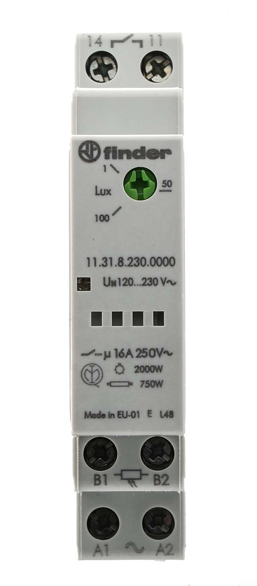 Finder Timer Light Switch 11, 1-Channel 230 V ac