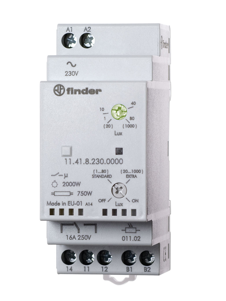 Finder Timer Light Switch 11, 1-Channel 230 V ac