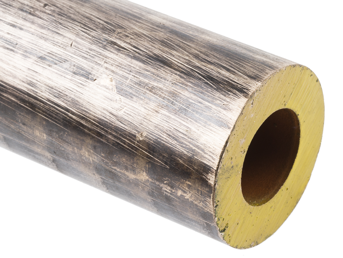 RS PRO Metal Tube, 1.75 in OD, 1 in ID, 13 in L, 1.75in W
