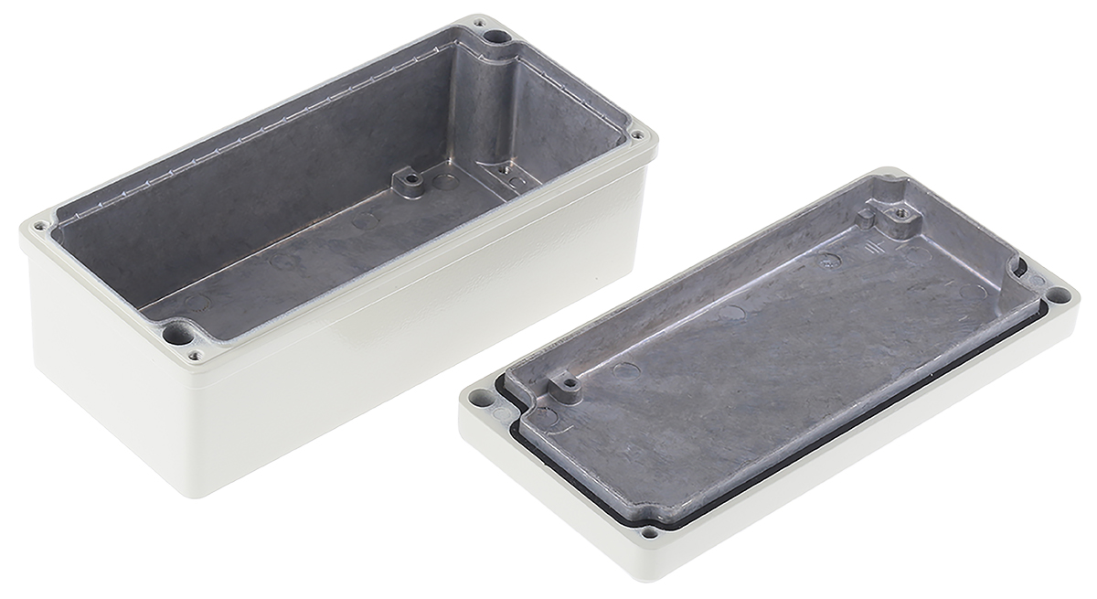 110083101 ROLEC Conform Series Grey Die Cast Aluminium Enclosure, IP67, IP66 67 mm, 179 mm, 84 mm