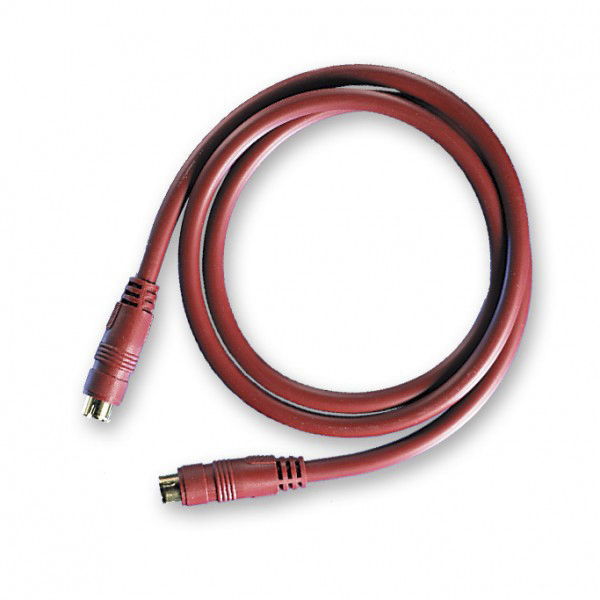 Van Damme Male Mini DIN to Male Maroon DIN Cable 20 m