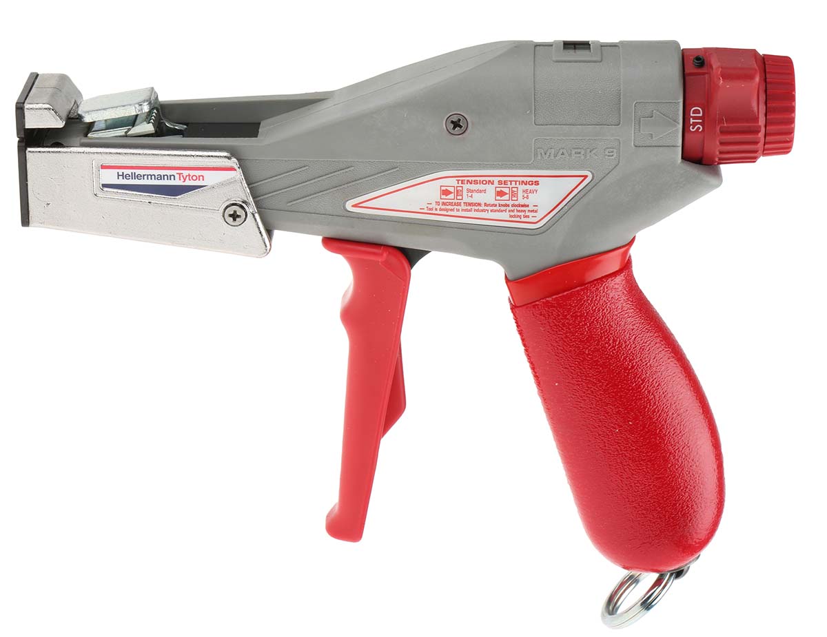 HellermannTyton MK9SST Cable Tie Gun, 4.5 to 16 mm Capacity
