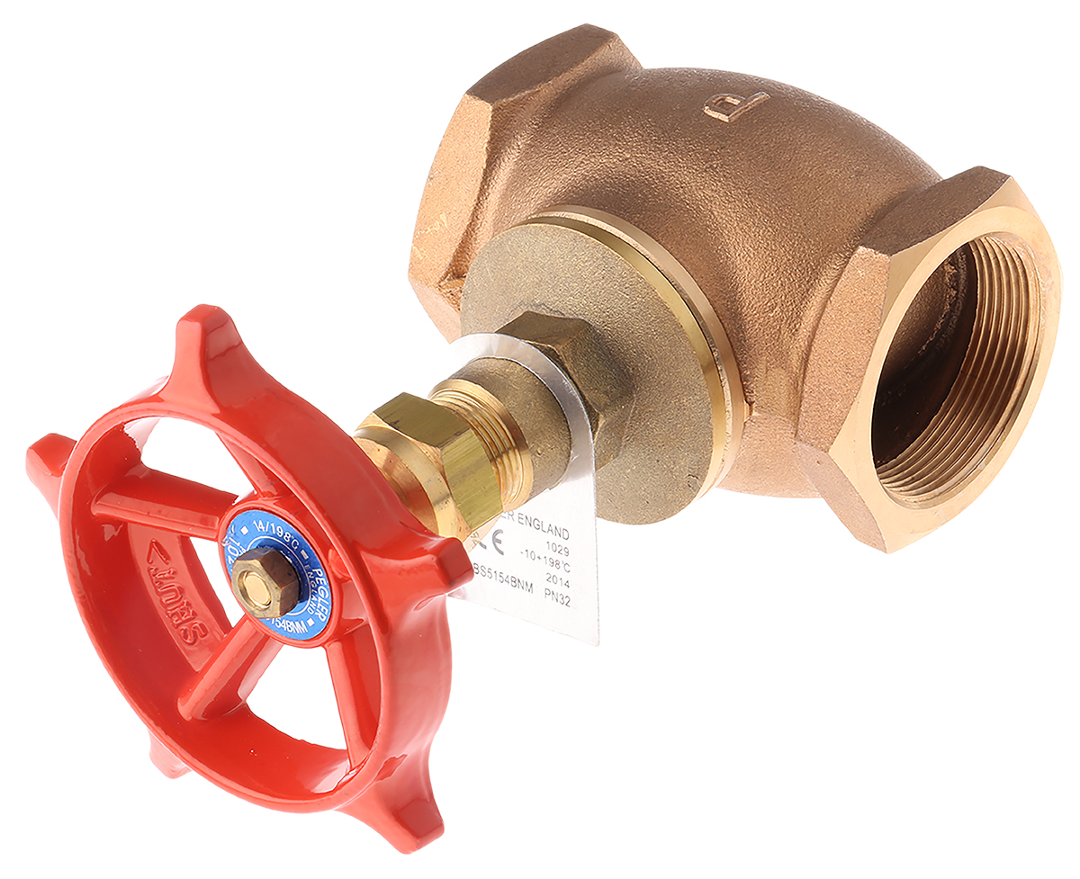 110012 Pegler Yorkshire Bronze Globe Valve , Threaded 32 bar