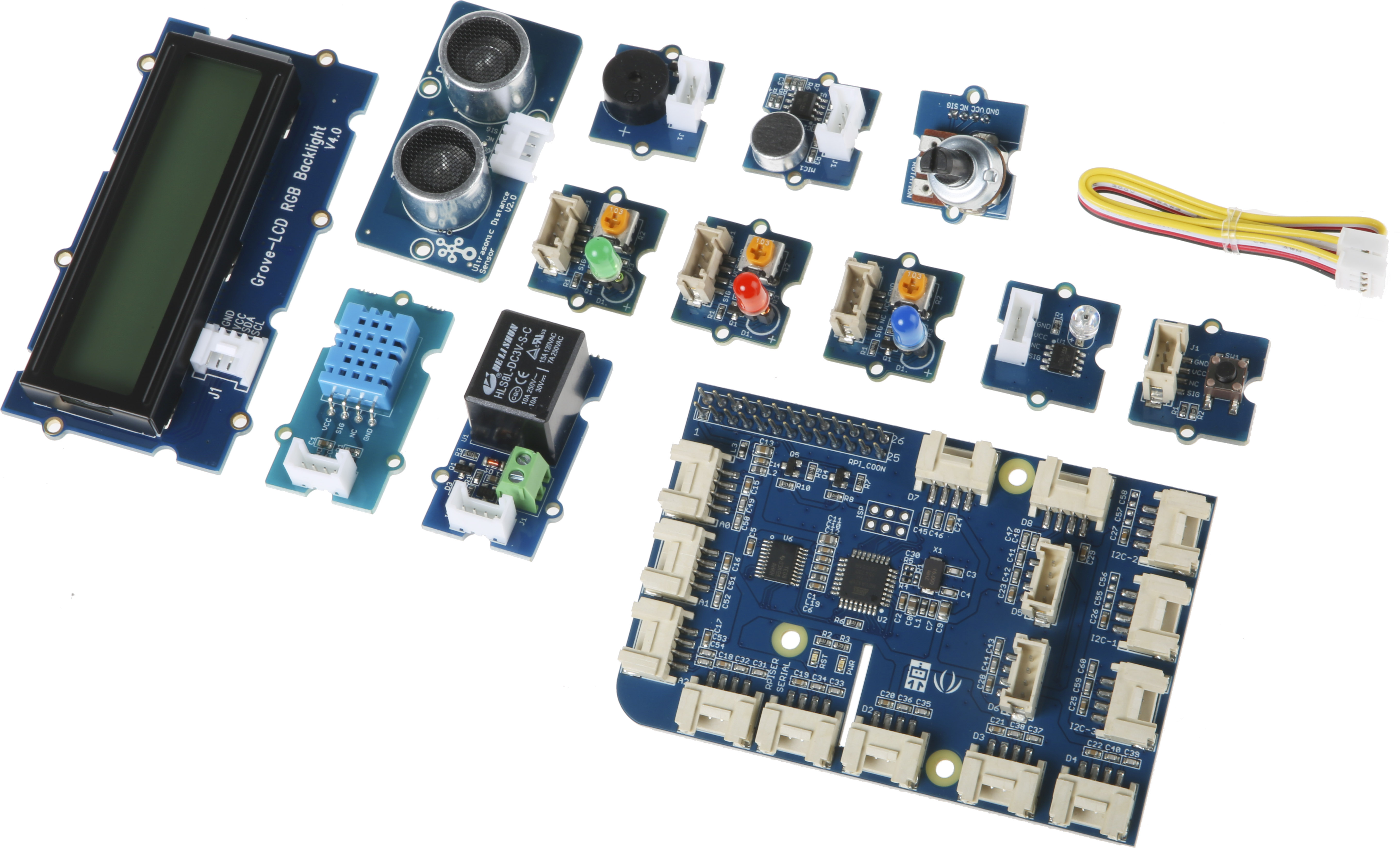 Seeed Studio GrovePi+ Starter Kit 12 Grove Sensor for Raspberry Pi