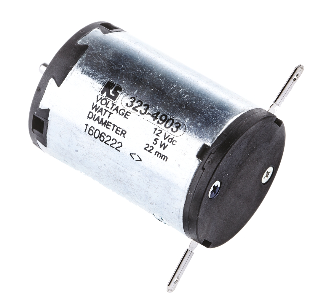 Maxon DC Motor, 5 W, 18V dc, 6.25 mNm, 16000rpm, 22 mm Shaft Diameter