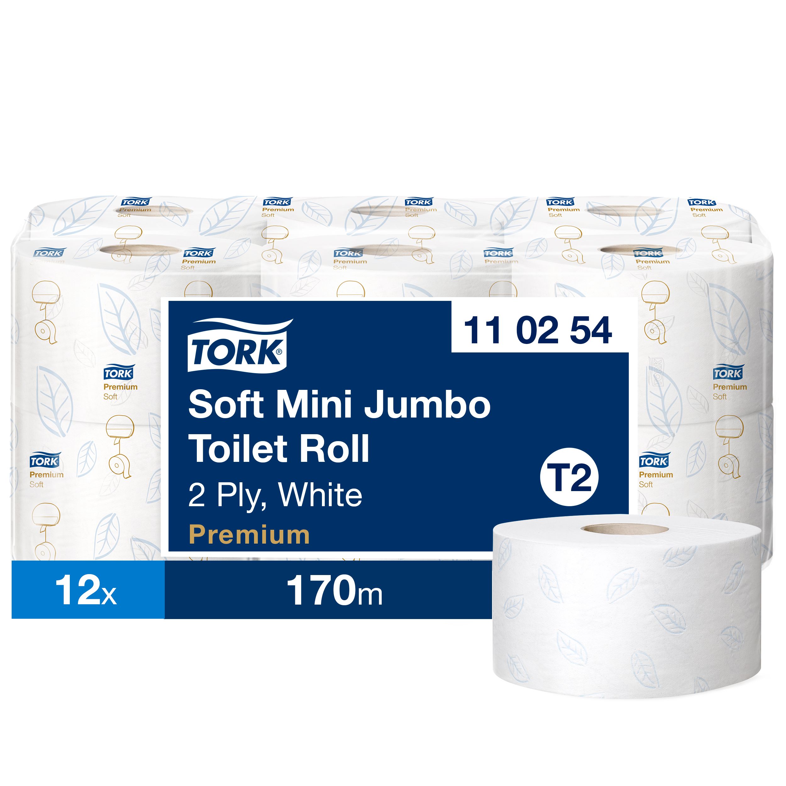 Tork 12 rolls of 850 Sheets Toilet Roll, 2