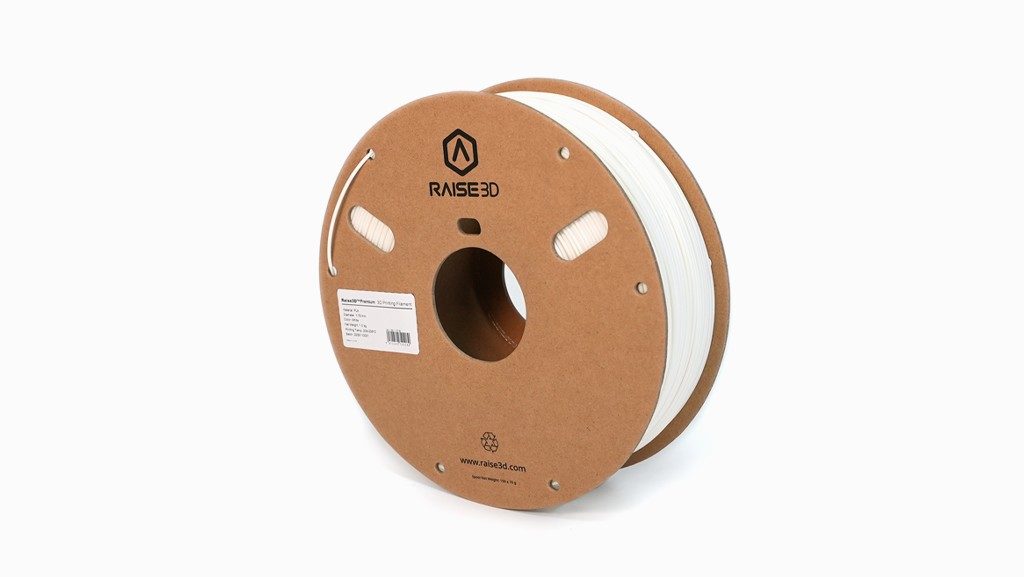 Raise3D 1.75 mm White PLA 3D Printer Filament, 1 kg