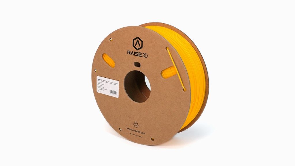 Raise3D 1.75 mm Yellow PLA 3D Printer Filament, 1 kg