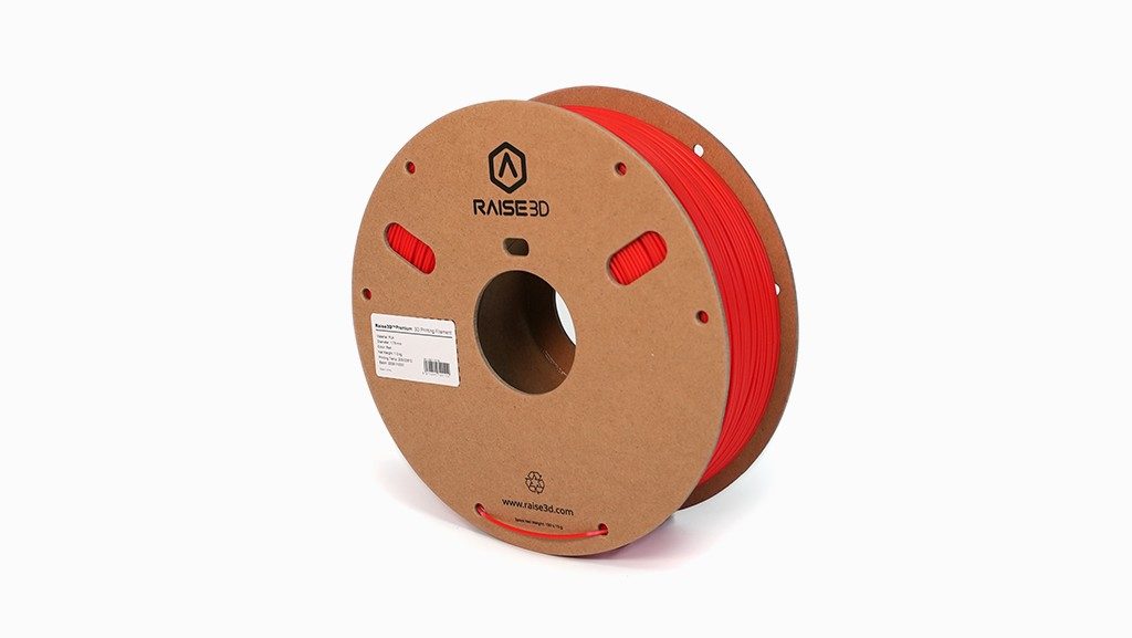 Raise3D 1.75 mm Red PLA 3D Printer Filament, 1 kg