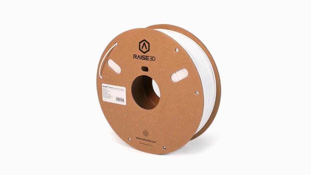 Raise3D 1.75 mm White Polycarbonate 3D Printer Filament, 1 kg