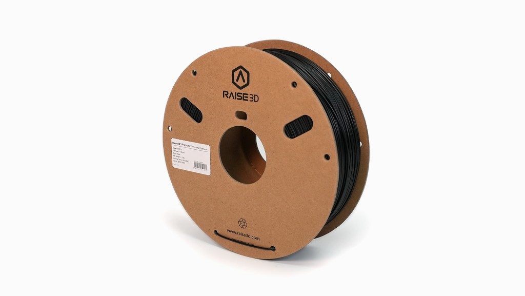Raise3D 1.75 mm Black PET-G 3D Printer Filament, 1 kg