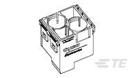 TE Connectivity Male Circular Connector Insert 2 Way for use with Connector