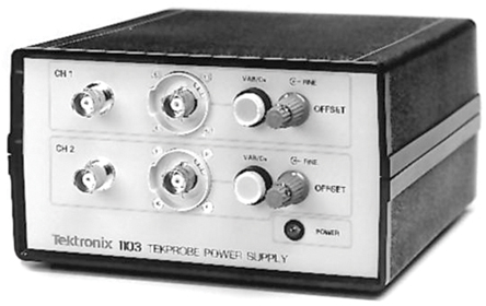 Tektronix Oscilloscope Battery Power Supply 1103, For Use With TCP202 on other than TekProbe BNC Interfaced Scopes,