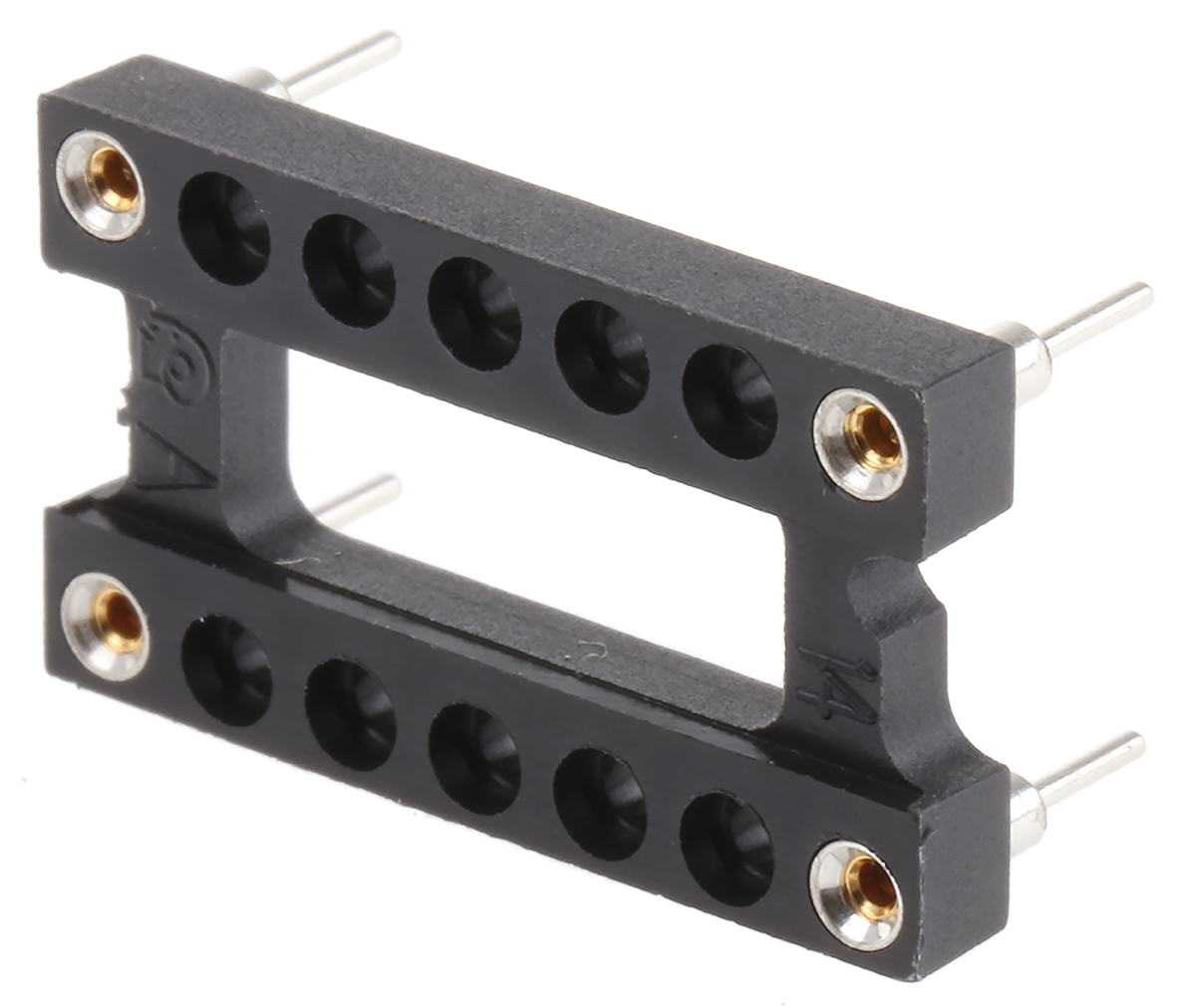 Aries Electronics 15.24 mm Pitch 14 Way DIL Through Hole Oscillator IC Socket