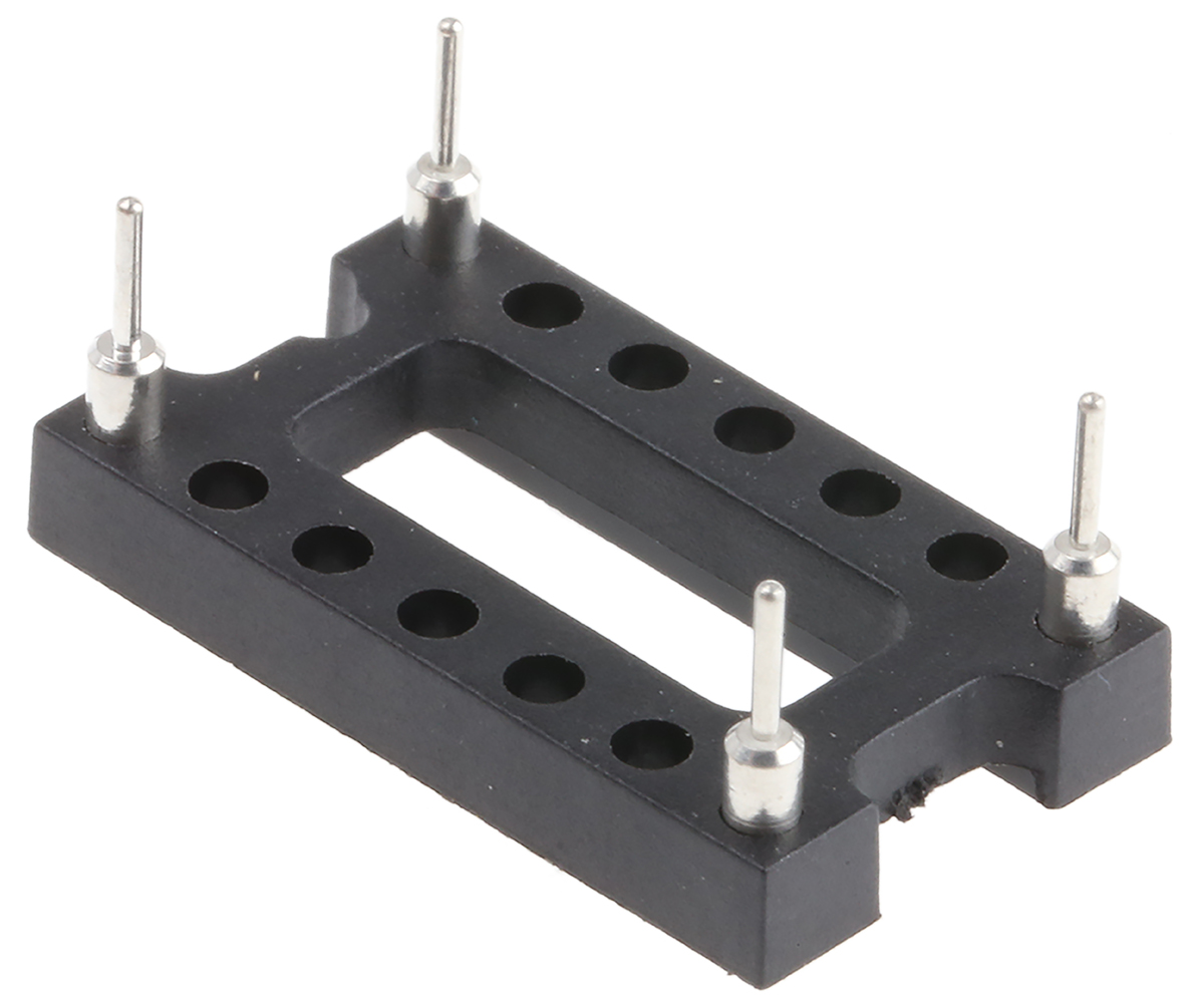 1107741 Aries Electronics 15.24 mm Pitch 14 Way DIL Through Hole Oscillator IC Socket