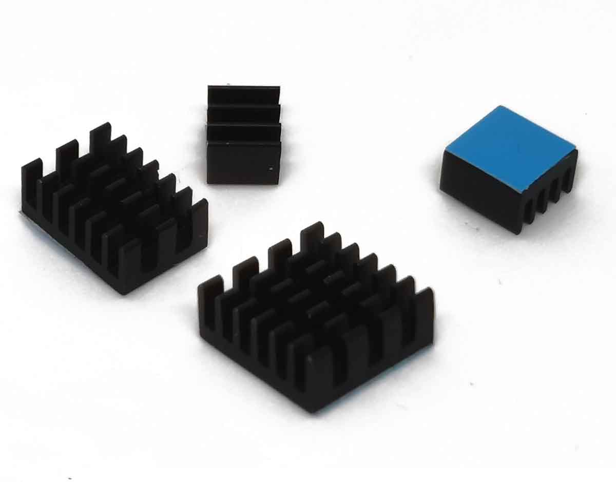 110991328 Seeed Studio 4 Piece Heatsink Cooling Kit for Raspberry Pi 4B