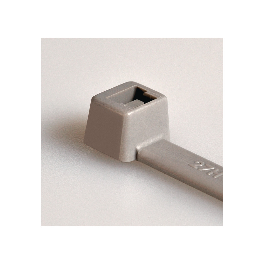 HellermannTyton Cable Tie, Releasable, 200 mm x 4.6mm, Grey Polyamide 4.6