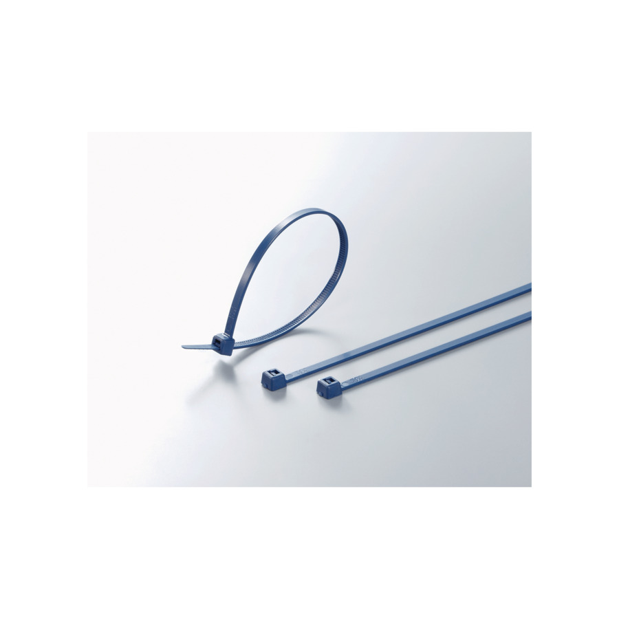 HellermannTyton Cable Tie, Releasable, 153 mm x 3.5mm, Blue Polyamide 66